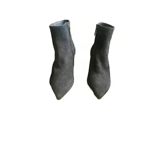 NEW L'Agence Jeanne Block Heel Charcoal Black Bootie Size 37/7 - Picture 4 of 12